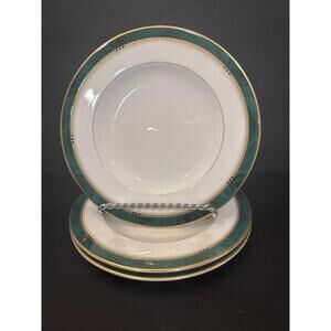 (3) Mikasa Imperial Emerald - Desert / Bread Plate - 6 7/8” Diameter Vintage